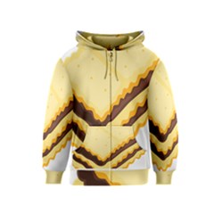 Sandwich Biscuit Chocolate Bread Kids  Zipper Hoodie by Mariart