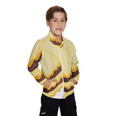 Sandwich Biscuit Chocolate Bread Wind Breaker (kids) by Mariart