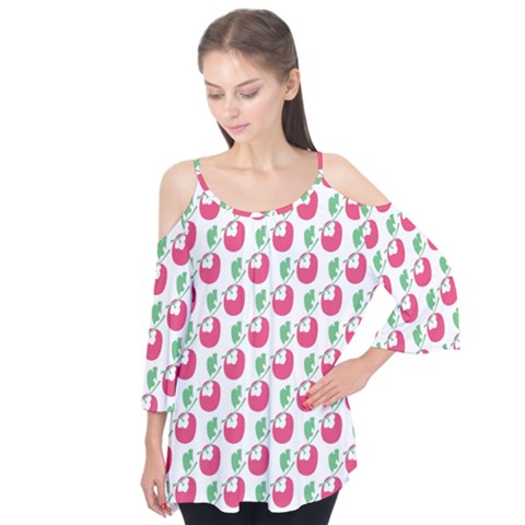 Fruit Pink Green Mangosteen Flutter Tees by Mariart