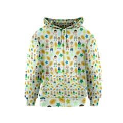 Football Kids Children Pattern Kids  Zipper Hoodie by Nexatart