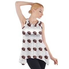 Insect Pattern Side Drop Tank Tunic by Nexatart