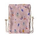 Papaya Apple Cherry Wine Fruit Pink Purple Drawstring Bag (Small) View1