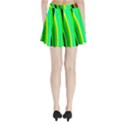 Multi Colorful Radiant Background Pleated Mini Skirt View2