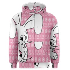 Easter Bunny  Men s Zipper Hoodie by Valentinaart