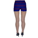 Diamond Alt Blue Purple Woven Fabric Skinny Shorts View2