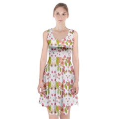 Floral Pattern Racerback Midi Dress by Valentinaart