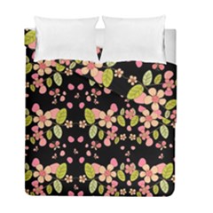 Floral Pattern Duvet Cover Double Side (full/ Double Size) by Valentinaart