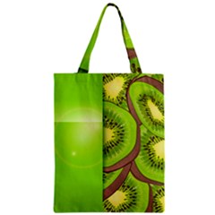 Fruit Slice Kiwi Green Zipper Classic Tote Bag by Mariart