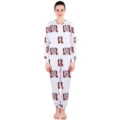 Funny Emoji Laughing Out Loud Pattern  Onepiece Jumpsuit (ladies)  by dflcprintsclothing