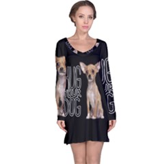 Chihuahua Long Sleeve Nightdress by Valentinaart