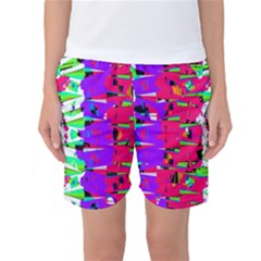 Colorful Glitch Pattern Design Women s Basketball Shorts by dflcprintsclothing