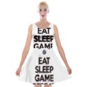 Eat sleep game repeat Velvet Skater Dress View1