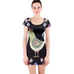 Easter Short Sleeve Bodycon Dress by Valentinaart