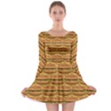 Delicious Burger Pattern Long Sleeve Skater Dress View1