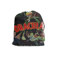 Dracula Drawstring Pouches (large)  by Valentinaart