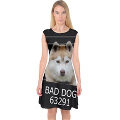 Bad Dog Capsleeve Midi Dress by Valentinaart