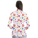 Colorful Bright Hearts Pattern Cardigans View2