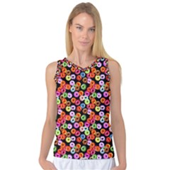 Colorful Yummy Donuts Pattern Women s Basketball Tank Top by EDDArt