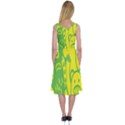 Easter Monster Sinister Happy Green Yellow Magic Rock Midi Sleeveless Dress View2