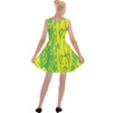 Easter Monster Sinister Happy Green Yellow Magic Rock Velvet Skater Dress View2