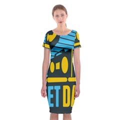 Street Dance R&b Music Classic Short Sleeve Midi Dress by Mariart