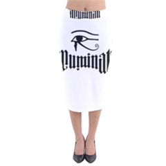 Illuminati Velvet Midi Pencil Skirt by Valentinaart