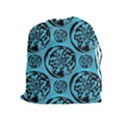 Turquoise Pattern Drawstring Pouches (Extra Large) View1