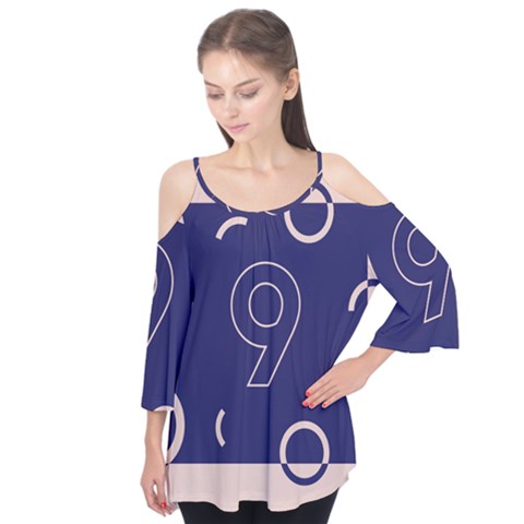 Number 9 Blue Pink Circle Polka Flutter Tees by Mariart