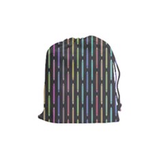 Pencil Stationery Rainbow Vertical Color Drawstring Pouches (medium)  by Mariart