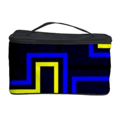 Tron Light Walls Arcade Style Line Yellow Blue Cosmetic Storage Case by Mariart