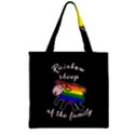 Rainbow sheep Zipper Grocery Tote Bag View1