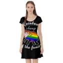 Rainbow sheep Short Sleeve Skater Dress View1