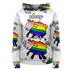 Rainbow Sheep Women s Pullover Hoodie by Valentinaart