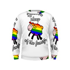 Rainbow Sheep Kids  Sweatshirt by Valentinaart