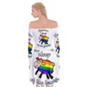 Rainbow sheep Off Shoulder Skater Dress View2