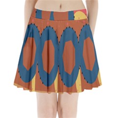 Digital Music Is Described Sound Waves Pleated Mini Skirt by Mariart