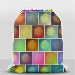 Multicolored Suns Drawstring Bag (small) by linceazul