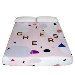 Cheers Polkadot Circle Color Rainbow Fitted Sheet (california King Size) by Mariart