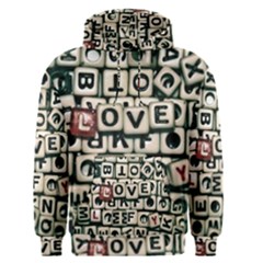 Love Men s Pullover Hoodie by JellyMooseBear