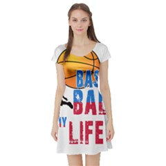 Basketball Is My Life Short Sleeve Skater Dress by Valentinaart