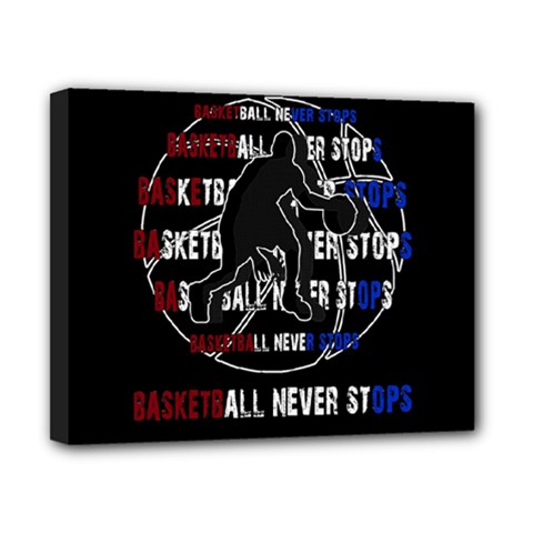 Basketball Never Stops Canvas 10  X 8  by Valentinaart