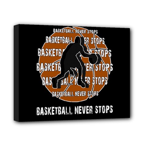 Basketball Never Stops Canvas 10  X 8  by Valentinaart