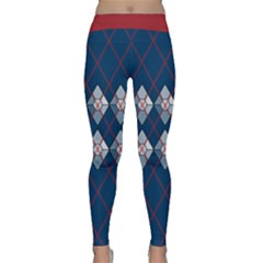 Diamonds And Lasers Argyle  Classic Yoga Leggings by emilyzragz