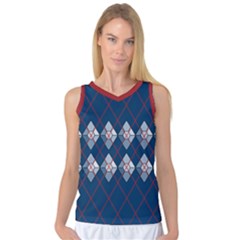 Diamonds And Lasers Argyle  Women s Basketball Tank Top by emilyzragz