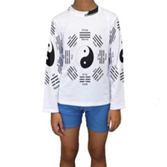 I Ching  Kids  Long Sleeve Swimwear by Valentinaart