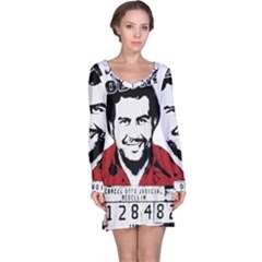 Pablo Escobar  Long Sleeve Nightdress by Valentinaart