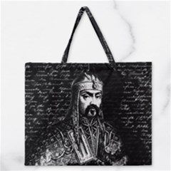 Attila The Hun Zipper Large Tote Bag by Valentinaart