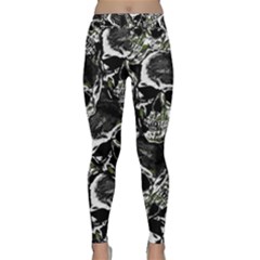 Skulls Pattern Classic Yoga Leggings by ValentinaDesign