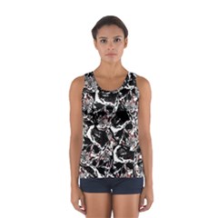 Skull Pattern Women s Sport Tank Top  by ValentinaDesign