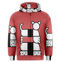 Sushi Cat Japanese Food Men s Zipper Hoodie by Mariart